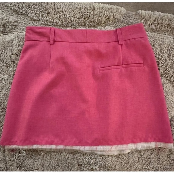 Pink Mini Skirt with Pin Striped Lining NTW - Picture 5 of 5